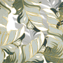 Tropical Fresh Leaf Wallpaper Mural
