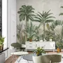 Watercolor Vintage Tropical Forest Wallpaper Mural