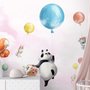 Cute Flying Panda & Animals Kids Nursery Wallpaper Mural