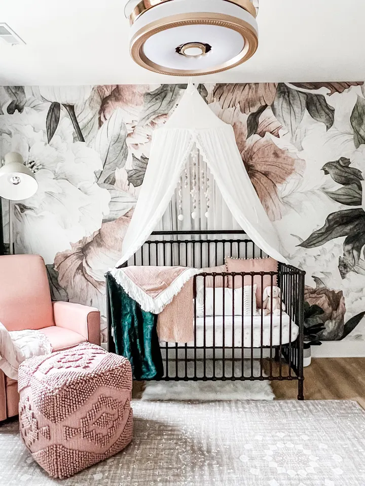 Dutch Pink Peony Floral Wallpaper Mural