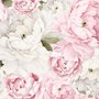 Fototapete Aquarell Rosa Pfingstrose Blumenblüte für das Kinderzimmer