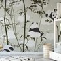Niedliche Panda mit Bambusbaum Fototapete