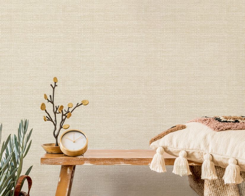 Beige Chenille Texture Wallpaper Mural