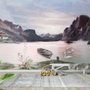 Nature Landscape with Mountains Wallpaper Mural