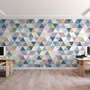 Geometric Style Colorful Triangle Wallpaper Mural