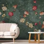Tiny Poppy Flowers Wallpaper Mural
