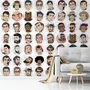 Men Face Pop Art Wallpaper Mural