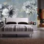 Light Floral with Music Notes Wallpaper Mural