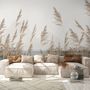 Meadow with Lake Landscape Wallpaper Mural