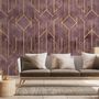 Rhombus Geometric Lines Art Deco Wallpaper Mural