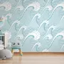 Kids Ocean Wave Pattern Wallpaper Mural