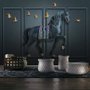 Papier peint panoramique cheval foncé effet relief 3D