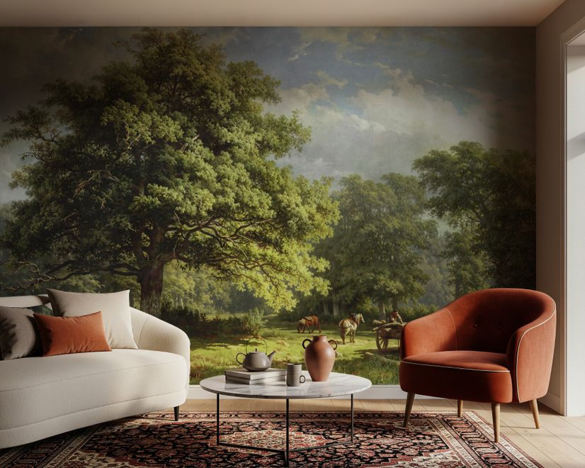 Rural Life View Wallpaper Mural