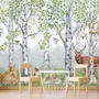 Kids Woodland Animals in the Forest Wallpaper Mural