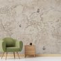 Vintage Old Parchment World Map Wallpaper Mural