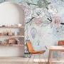 Hanging Keys on Floral Tree Wallpaper Mural
