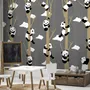 Cartoon Pandas with Tree Branches Wallpaper Mural