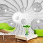 3D Look Abstract Spiral Wallpaper Mural