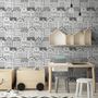 Kids Black and White Sketch House Wallpaper Mural