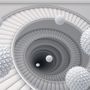 Abstract Fractal with Staircase Wallpaper Mural