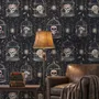 Dark Romantic  Gothic Skull Cage Wallpaper Mural 