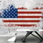 USA Flag with Statue of Liberty Wallpaper Mural