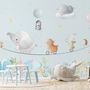 Cute Flying Animals with Funny Circus Wallpaper Mural