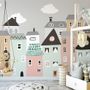 Kids Little Scandi House Wallpaper Mural