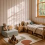 Papier Peint Panoramique Rayures Ludiques pour Chambre d'Enfant
