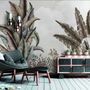 Vintage Tropical Leaf Wallpaper Mural