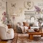 Bunte Zeichnung Eiffelturm Fototapete