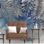 Nordic Style Tropical Leaves Wallpaper Mural