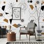 Geometric Shapes Wallpaper Mural