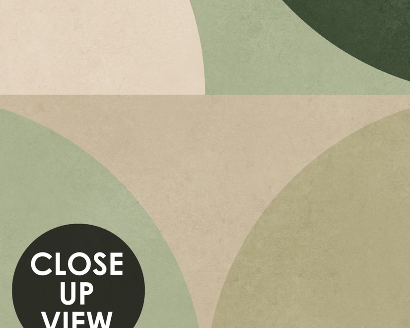 Retro Abstract Geometric Shapes Wallpaper Mural