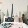 Paris Stadt mit Eiffelturm und Vergnügungspark Fototapete