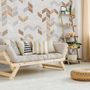 Polygonal Square Geometric Pattern Wallpaper Mural