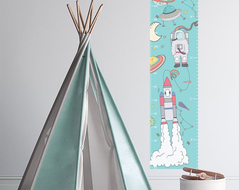 Stickers muraux toise espace enfants
