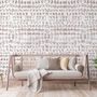 Bohemian Abstract Shibori Art Wallpaper Mural