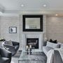 Rustic White Wood Texture Effect Wallpaper Mural