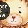 Cute Kids Animals on Train Wallpaper Mural