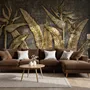 Tropical Birds of Paradise Sculpture Wallpaper Mural