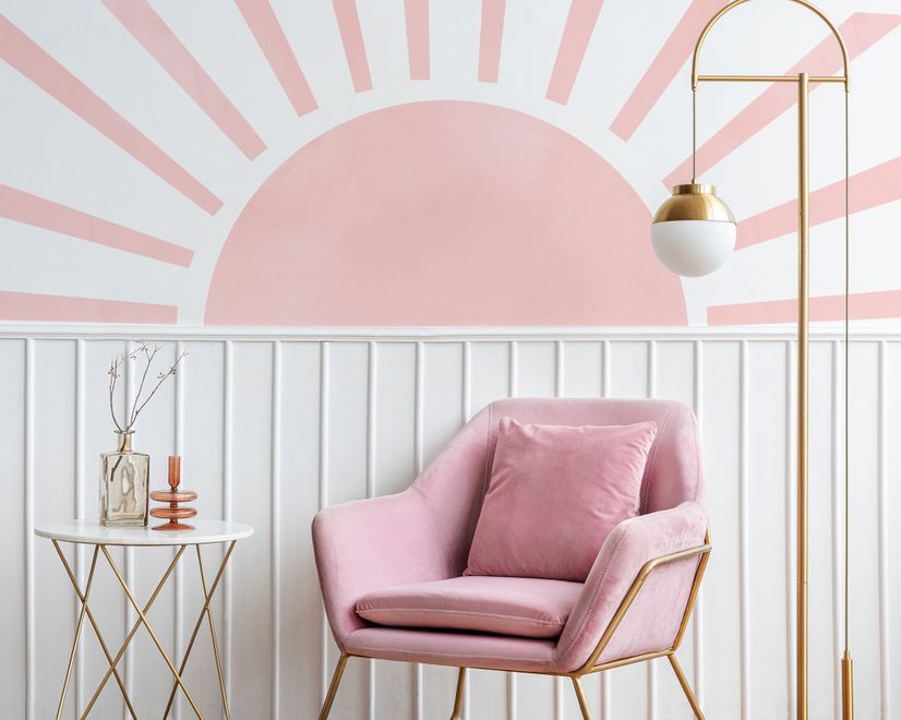 Soft Tones Sun Wall Decal Sticker