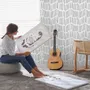 Black and White Minimalist Chevron Lines Wallpaper Mural