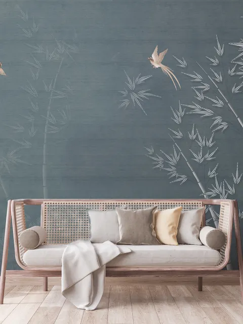 Watercolor Dark Forest Wallpaper Mural
