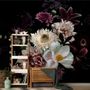 Dark Garden Florals Wallpaper Mural
