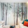Watercolor Trees Wallpaper Mural