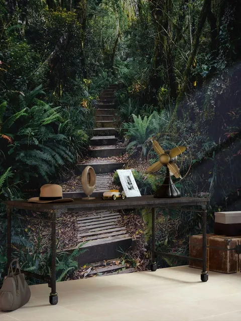 Jungle Pathway Wallpaper Mural