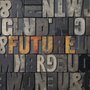 Future Typography Wallpaper Mural