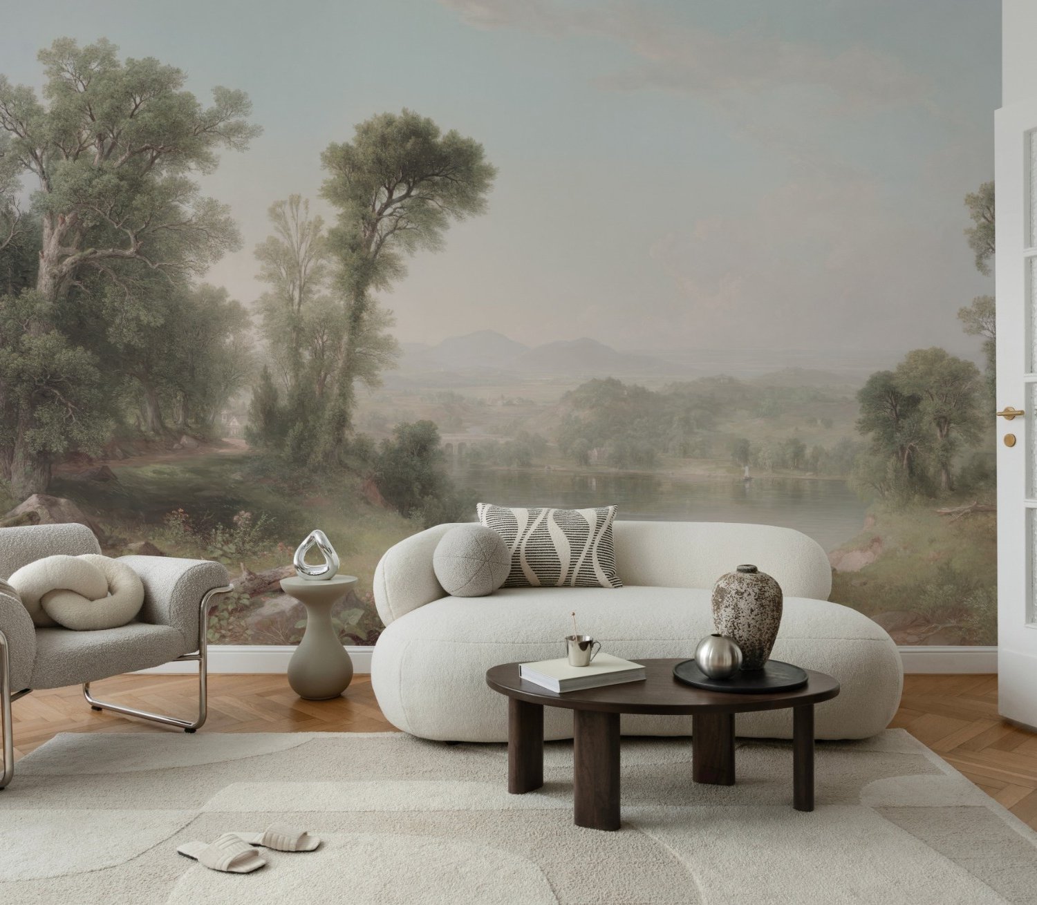 Serene Scenic Nature Wallpaper Mural - Peel and Stick