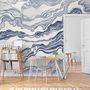 Nordic Abstract Waves Wallpaper Mural